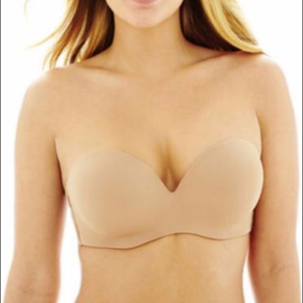 Nude strapless bra